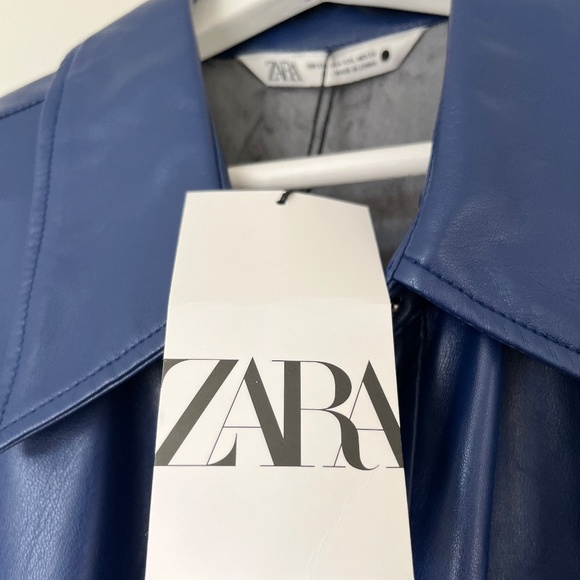 Gorgeous blue faux leather dress XXL - Picture 8 of 13